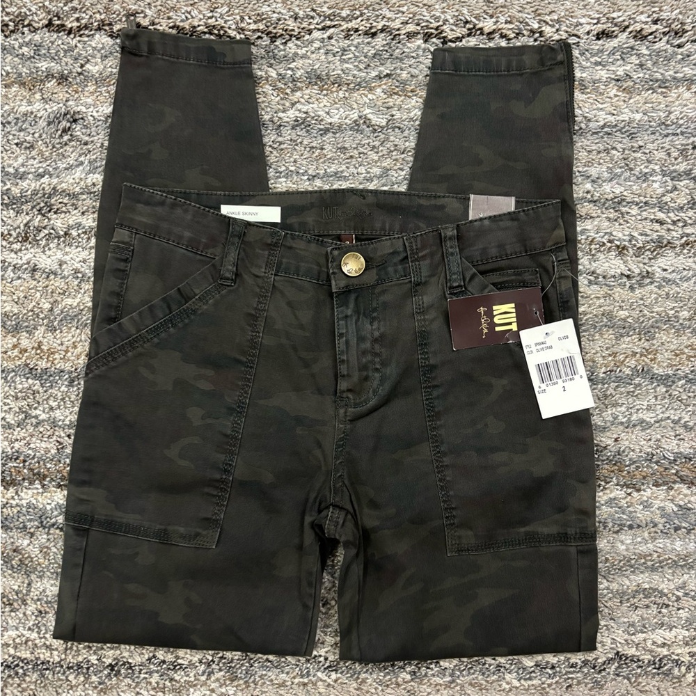KUT From The Kloth Camo Ankle Skinny Jeans Sz 2 NWT | KUT Camouflage Jeans NEW-